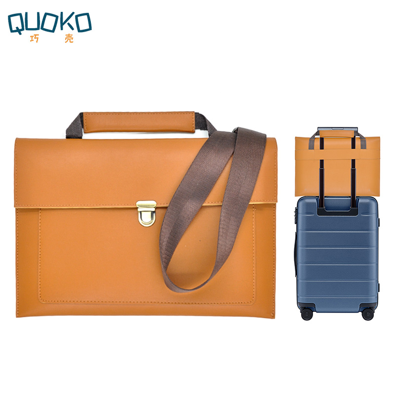 Laptop Accessories Travel Case - حقيبة كمبيوتر محمول للنساء من جلد