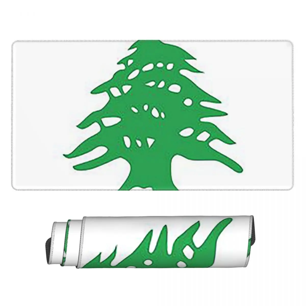 Laptop Accessories Lebanon - لوحة ماوس كبيرة بتصميم علم لبنان،