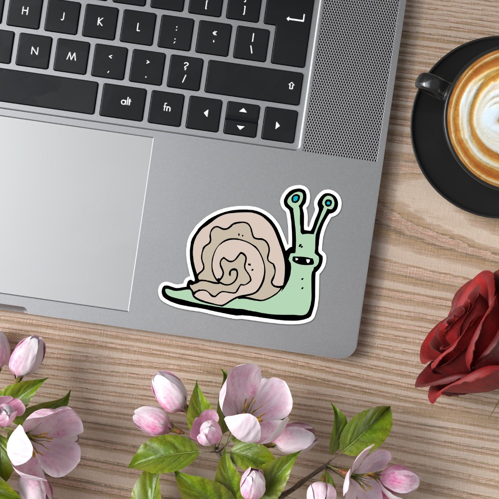 ملصق كرتوني على شكل حلزون من ا - مراجعة Laptop Accessories Best وسعره