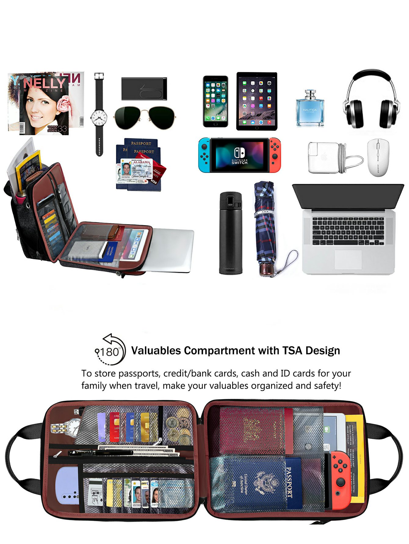 حقيبة كتف للكمبيوتر المحمول بس - مراجعة Laptop Accessories Travel Case وسعره