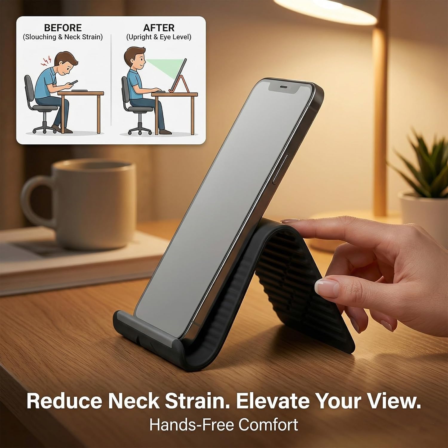 حامل هاتف مرن قابل للطي من الس - مراجعة Laptop Ergonomic Accessories وسعره