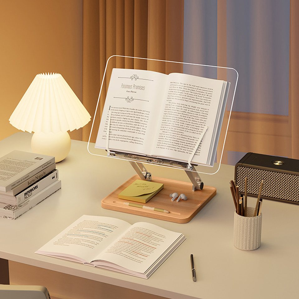 حامل قراءة خشبي مع إضاءة، حامل - مراجعة Laptop Ergonomic Accessories وسعره