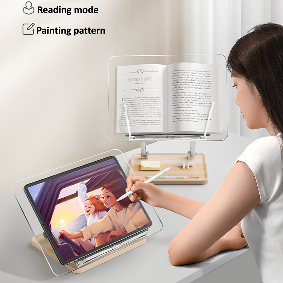 حامل قراءة خشبي مع إضاءة، حامل - مراجعة Laptop Ergonomic Accessories وسعره