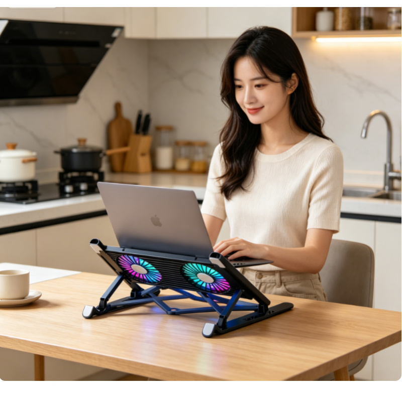 قاعدة تبريد جديدة قابلة للطي ل - مراجعة Laptop Ergonomic Accessories وسعره