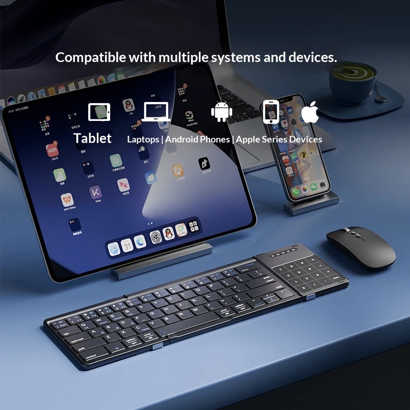 لوحة مفاتيح بلوتوث لاسلكية ثلا - مراجعة Laptop Ergonomic Accessories وسعره