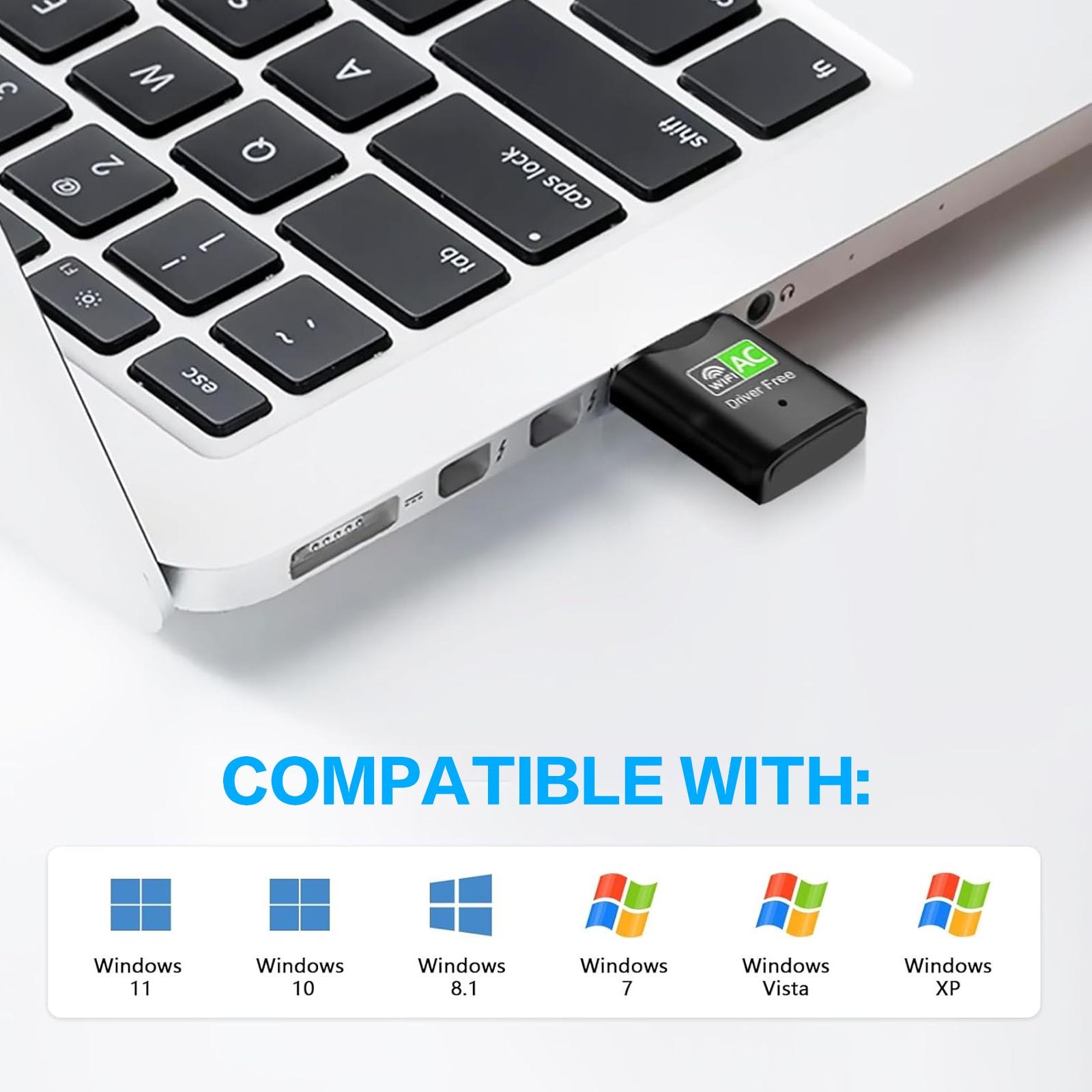 محول واي فاي USB AC600، ثنائي  - مراجعة Laptop Ergonomic Accessories وسعره